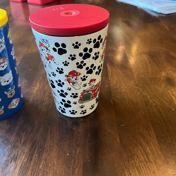 Set of (2) Simple Modern Paw Patrol tumbler cups with lid - Picture 5 of 5